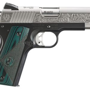 Ruger 45ACP SR1911 CMD ENGRAV.GREEN G10